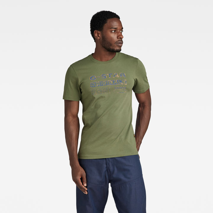 G star green t shirt clearance
