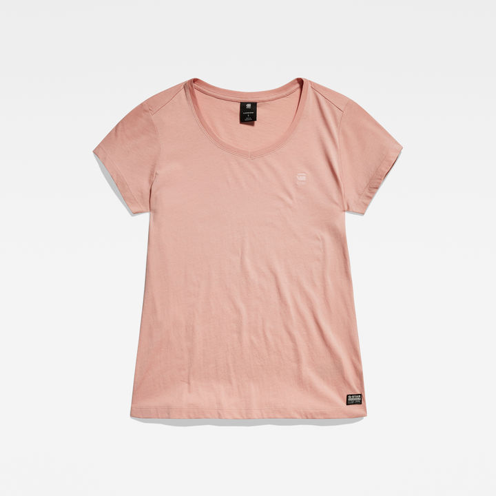 Eyben Slim V Neck Top 2.0 Pink G STAR KR