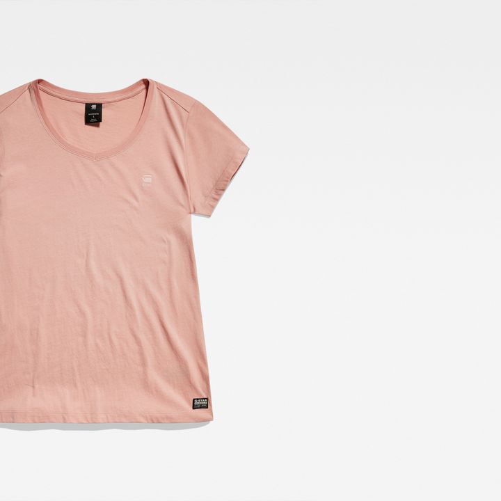 Eyben Slim V Neck Top 2.0 Pink G STAR KR
