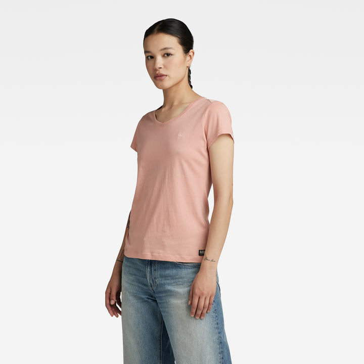 Eyben Slim V Neck Top 2.0 Pink G STAR KR