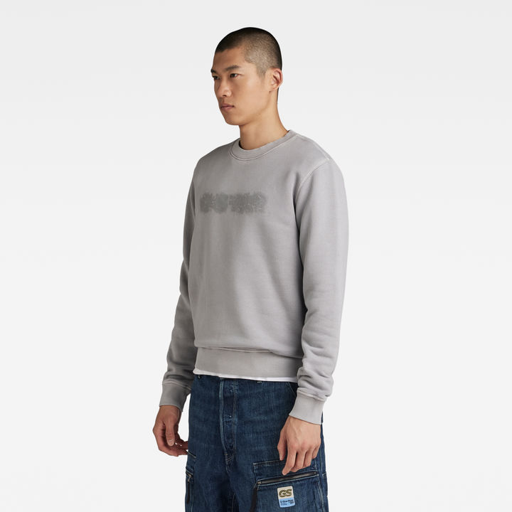 Distressed grey sweatshirt online