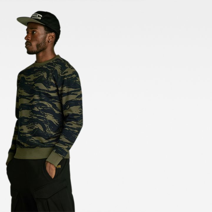 Tiger Camo Sweater Multi color G STAR US