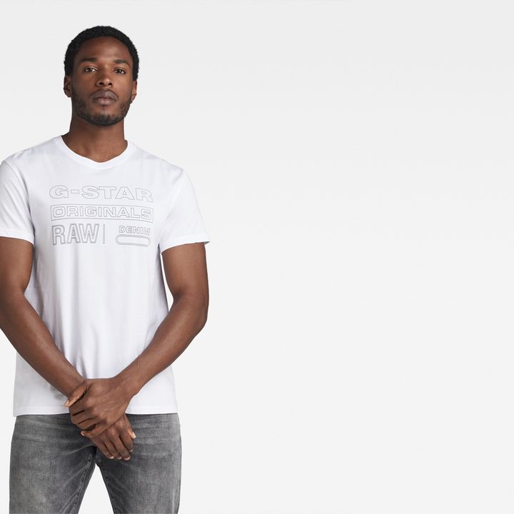 Originals T Shirt White G STAR AU