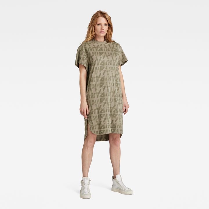 Multi coloured t shirt dress online