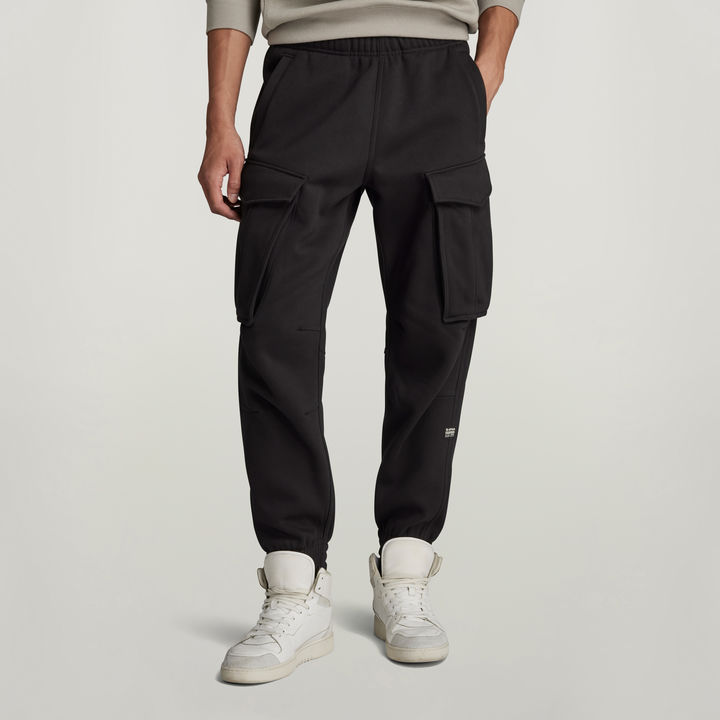 Cargo sweatpants black best sale