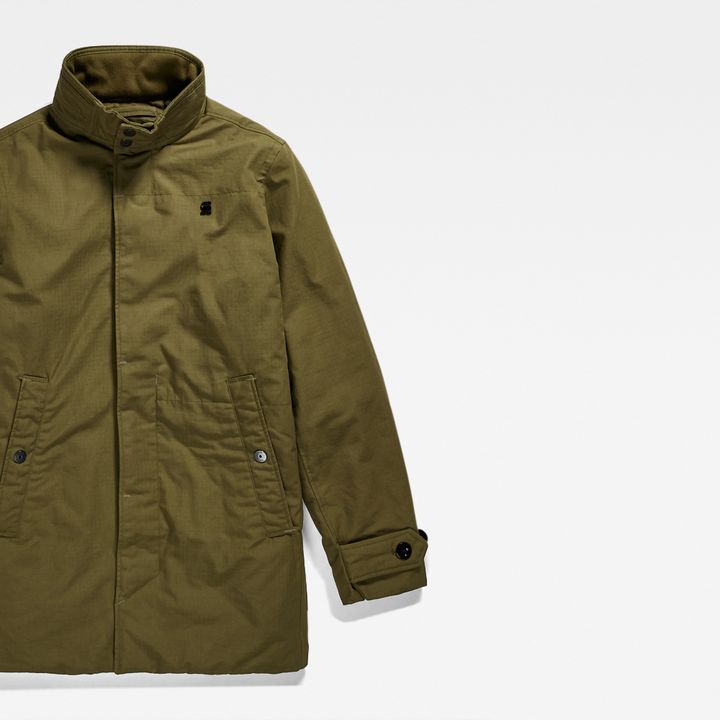 Padded Trench Green G STAR CA