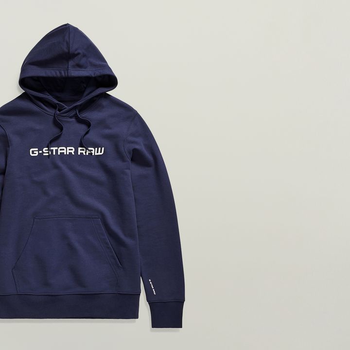 G star raw blue hoodie deals