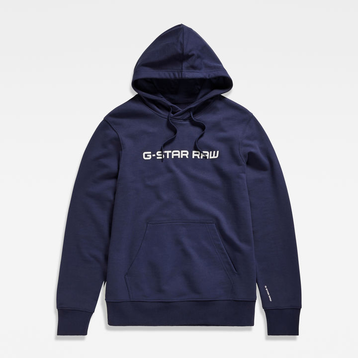 G star raw blue hoodie best sale