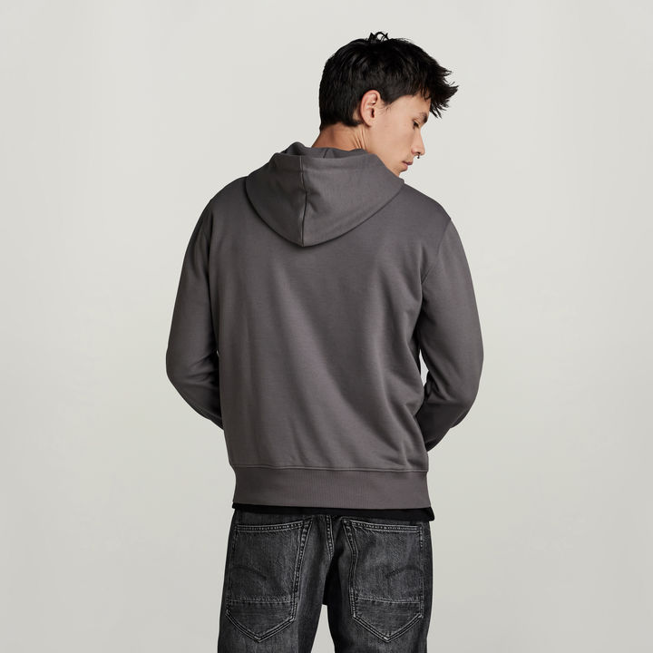 Regular Hooded Sweater Grey G STAR US