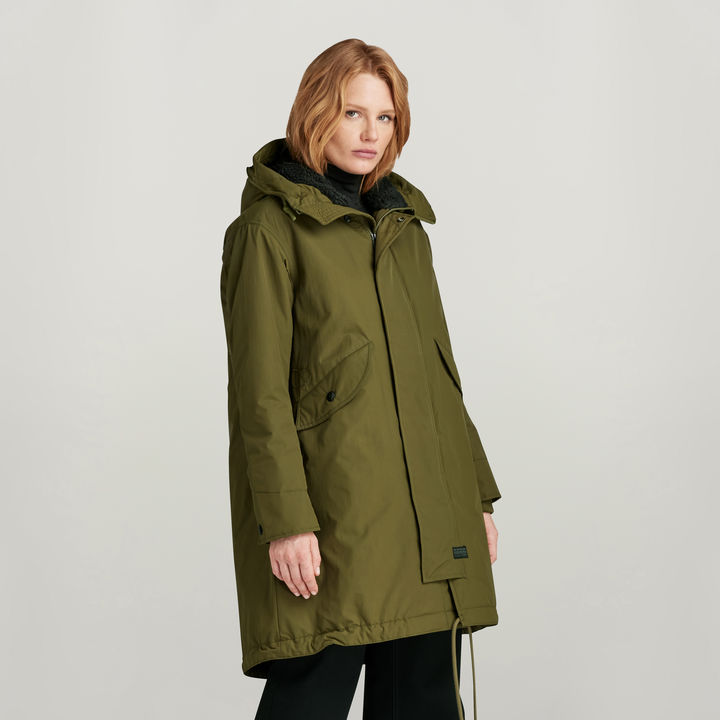 Hunter green parka sale