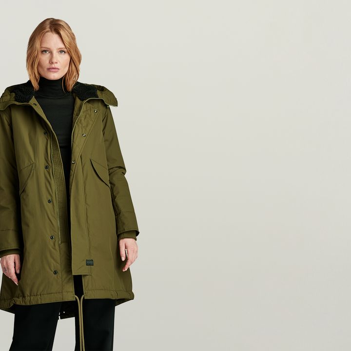 Hooded Fishtail Parka Green G STAR KR