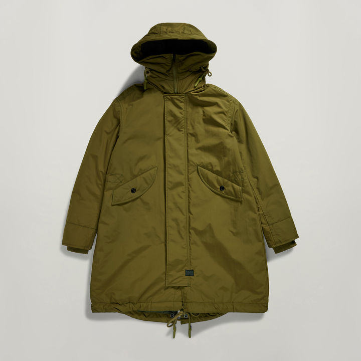 Hooded Fishtail Parka Green G STAR US