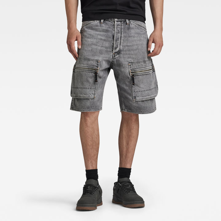 Denim Cargo Loose Short Grijs G STAR NL