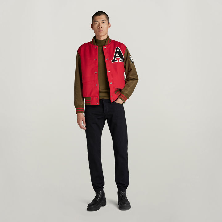 Varsity Jacket Red G STAR CA