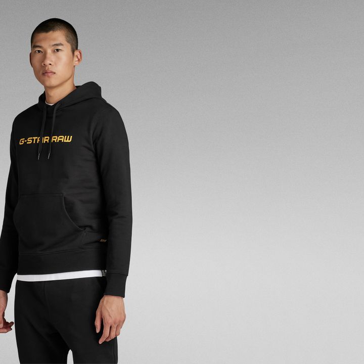 Black g star hoodie hot sale