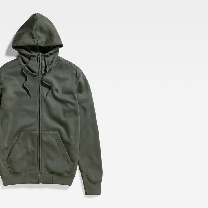 Premium Core Zip Thru Hoodie Grey G STAR HR