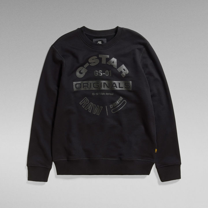 Originals Logo Graphic Sweater Black G STAR US