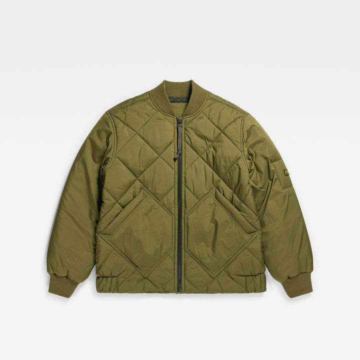 G star quilted bomber jacket top