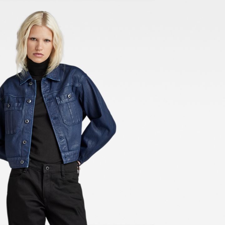 Womens cropped utility jacket 2025