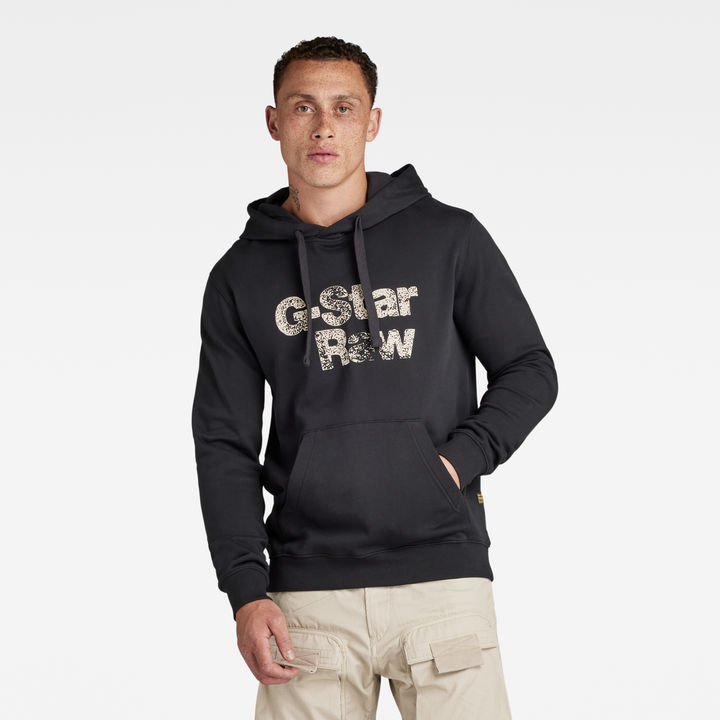 Raw hoodie black and white hot sale
