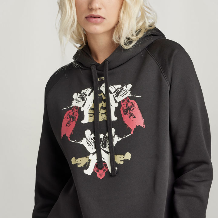 Look Book Graphic Hoodie Black G STAR US