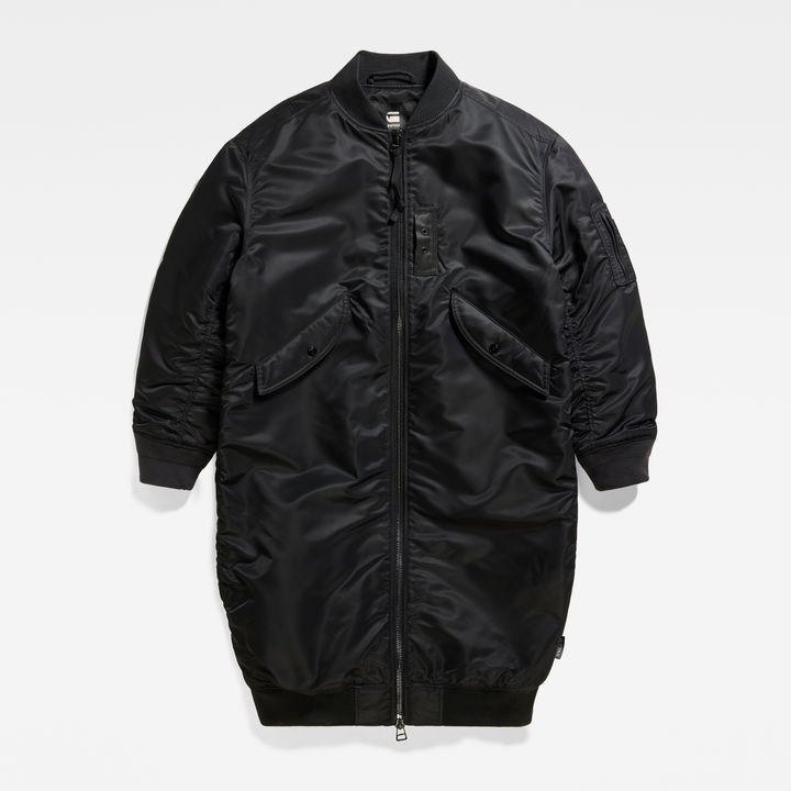 Extra long bomber jacket store