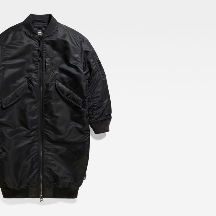 Long Bomber Jacket | Black | G-STAR® US