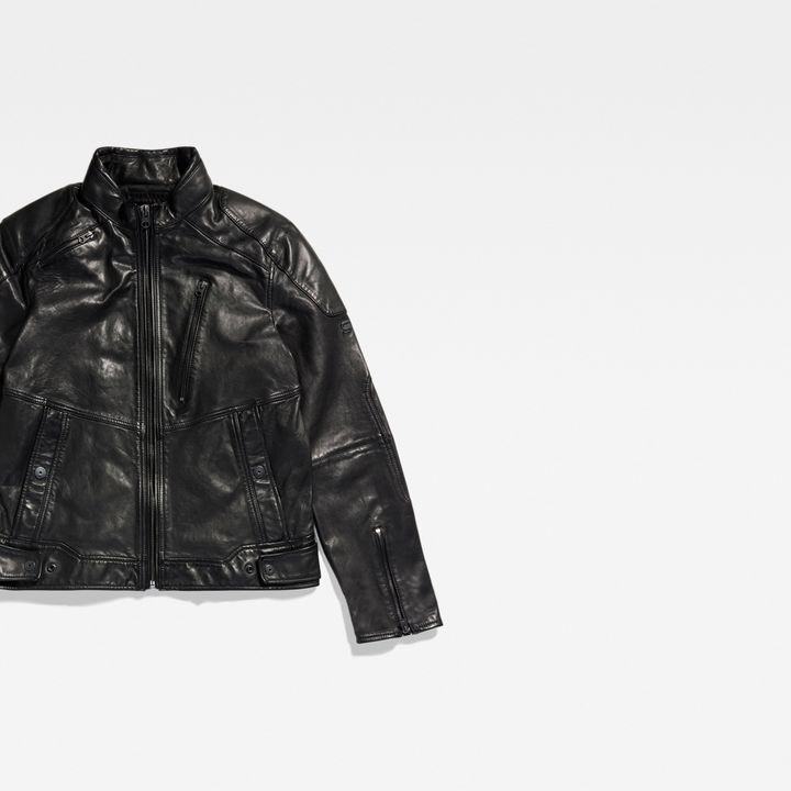 Flight Leather Jacket | Black | G-STAR® US