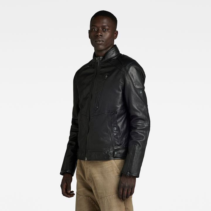 Leather jacket G STAR RAW Black size L International in