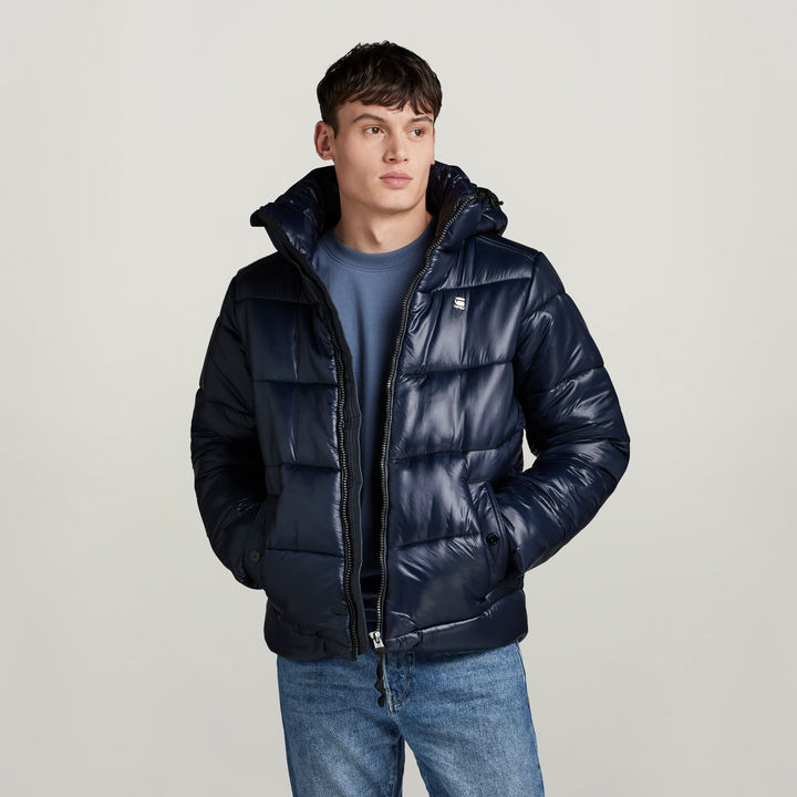 Padded Hooded Puffer Dark blue G STAR SE
