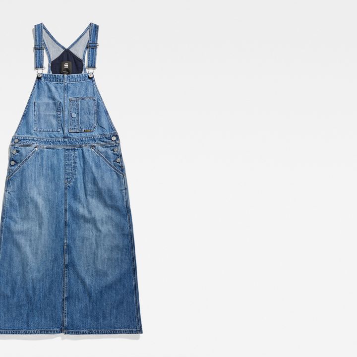 Midi Dungaree Dress