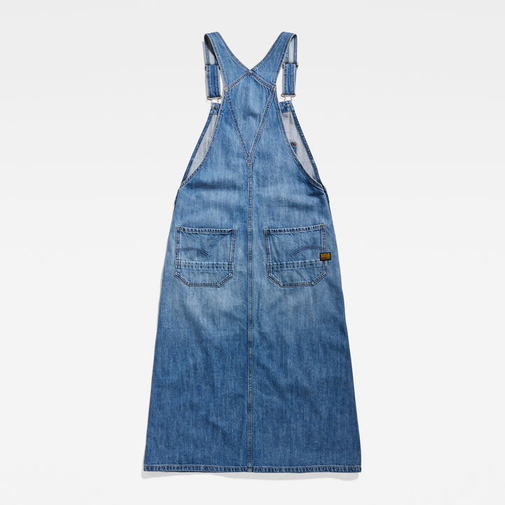 Dungarees midi dress on sale