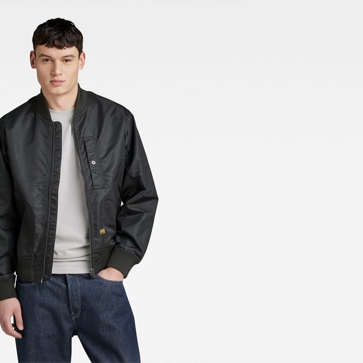 Basic black bomber jacket cheap