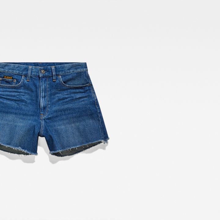 High Denim Shorts Raw Edge Dark blue G STAR ZA