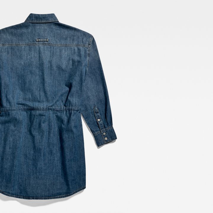 Denim Jurk Relaxed Drawcord Midden blauw G STAR NL