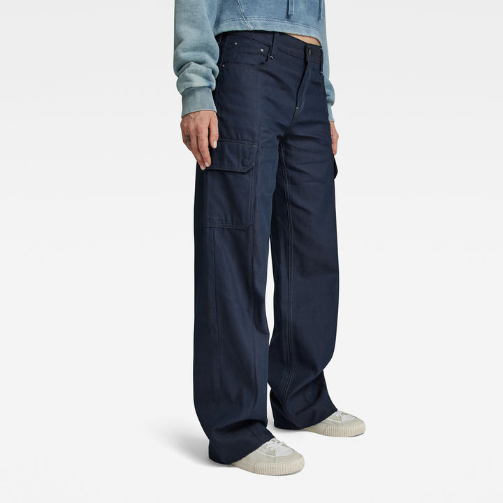 Judee Cargo Low Waist Loose Jeans