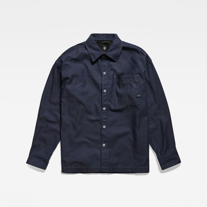 Boxy Fit Overshirt | Dark blue | G-STAR® US