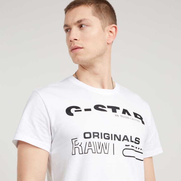 White g star shirt cheap