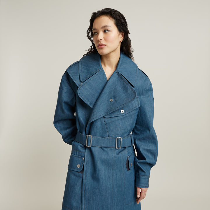 BB Trench Coat Unisex Dark blue G STAR US