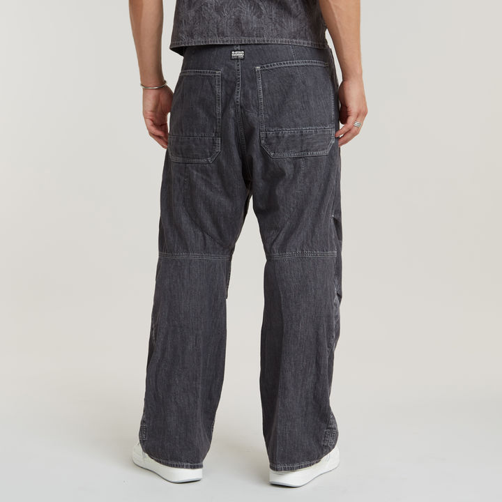 Pleated denim pants on sale