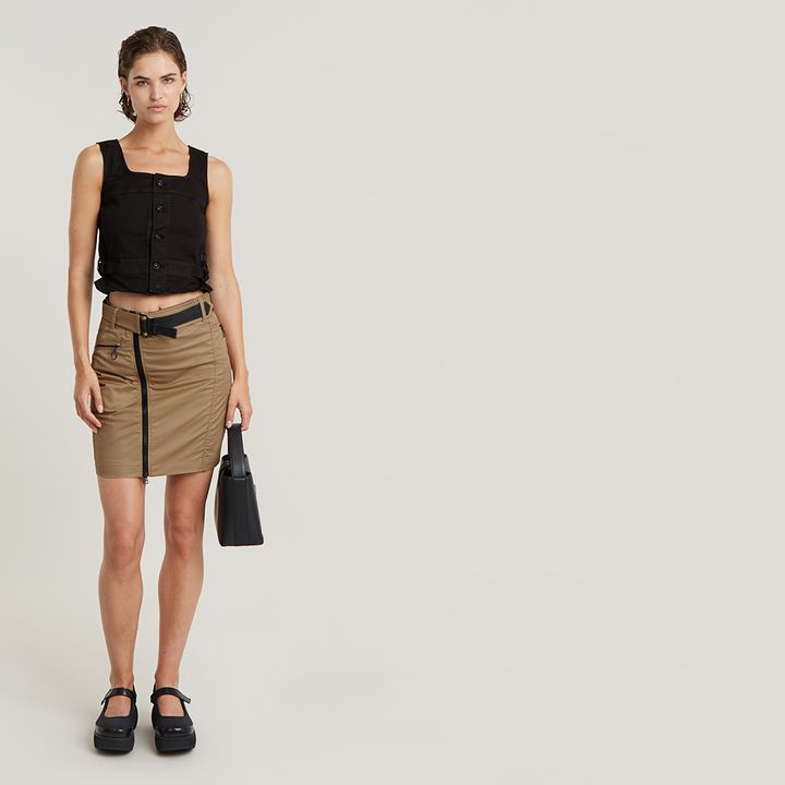 Star zip skirt outlet