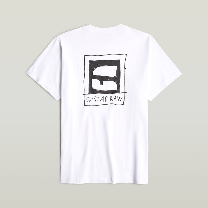 G star white t shirt cheap