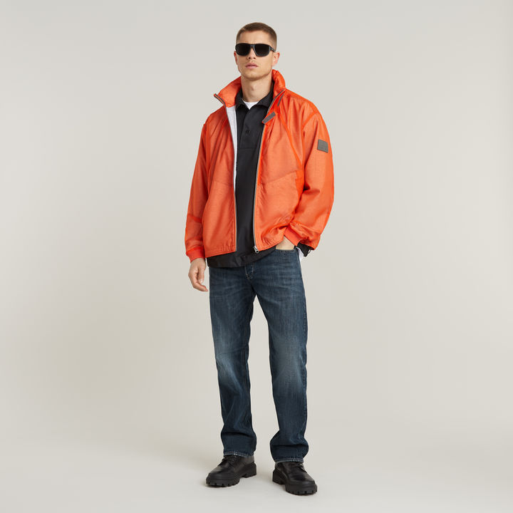 Orange windbreaker jacket 2025