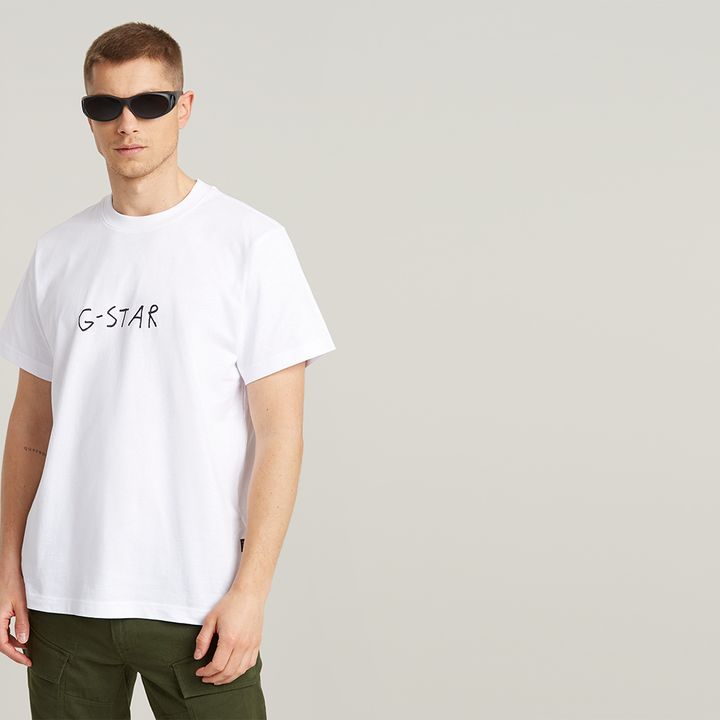 G star white t shirt outlet