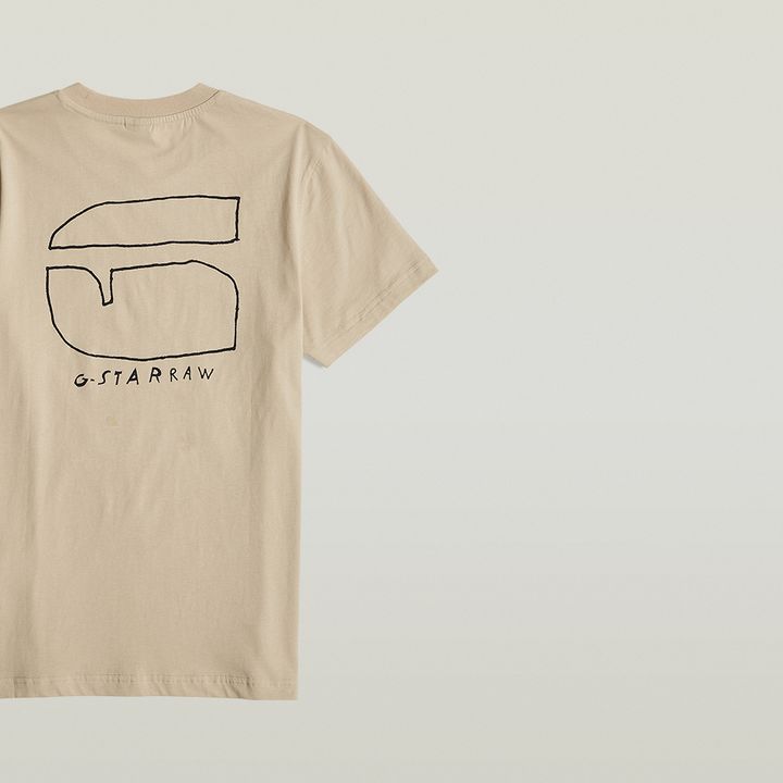 Handwriting Back Print T Shirt