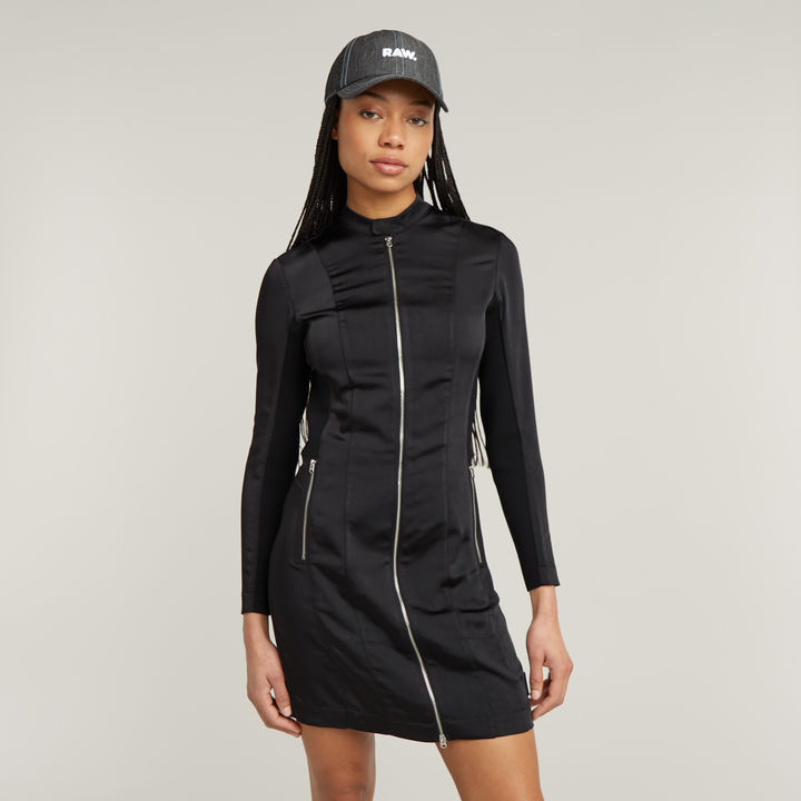 Moto Fitted Dress