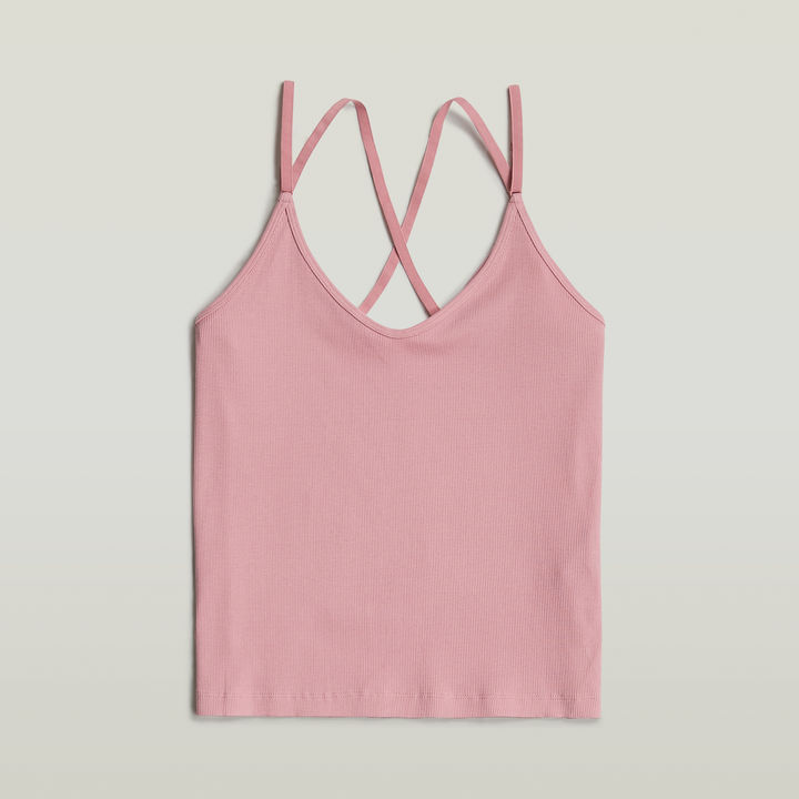 Pink spaghetti strap shirt new arrivals