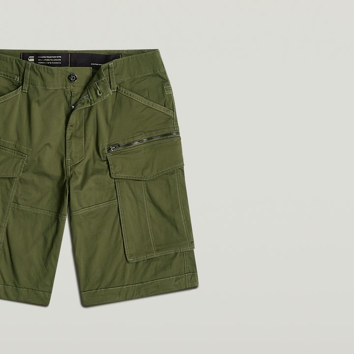 Rovic Zip Relaxed Shorts Green G STAR GR