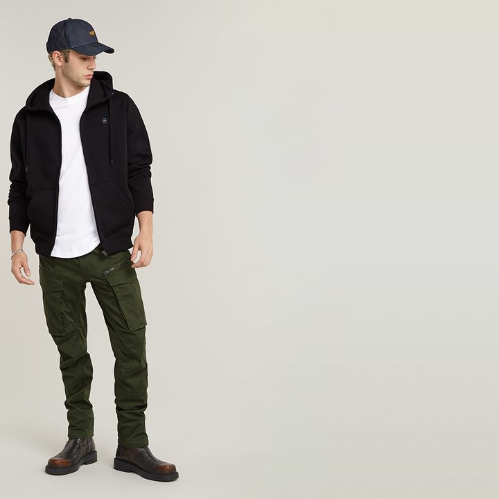 Premium Core Zip Thru Hoodie | ブラック | G-STAR® JP