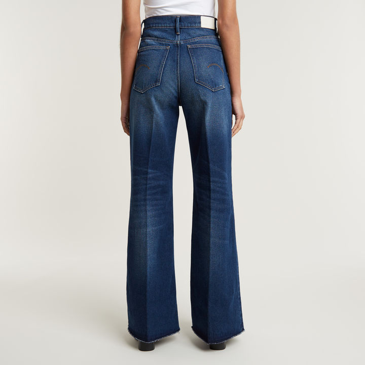Deck Ultra High Wide Leg Jeans Dark blue G STAR KR